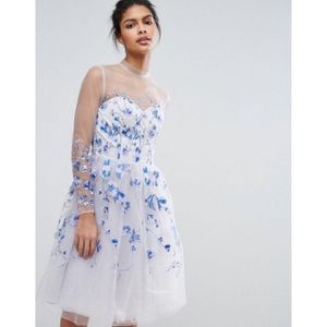 Chi Chi London Floral White Dress